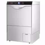 Undercounter Commercial Dishwasher - 500mm Basket - Digital Controls - 3.55kW - with Drain, Rinse Aid & Detergent Pumps