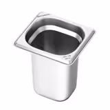 (6 pièces) Bac GN 1/6 en inox – Hauteur : 200 mm
