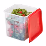 (6 stuks) CAMBRO | CAMSQUARES® - Container - 7.6 liter - Transparant