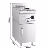 Friggitrice elettrica - 10 litri (9 kW) - incl. base con 1 porta