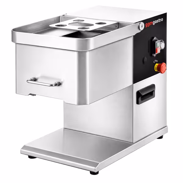 Elektrische vleessnijmachine - 250 kg/u - snijdikte 3 mm  - roestvrij staal