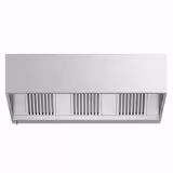Commercial Wall-Mounted Extractor Hood – 2000mm – with Baffle Filters & LED Lighting