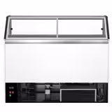 Vetrina Gelato THEO - 1771mm - Refrigerazione ventilata - con Illuminazione LED - per 9x Vasca da gelato da 5 Litri - Sbrinamento automatico - Bianco