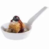 (48 komada) Posuda - MINI - Melamin - 70 ml - Ø 85 mm - Sa drškom - Bijela boja