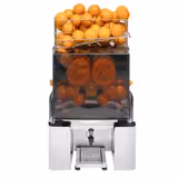 Commercial Electric Orange Juicer - with Manual fruit feed & Drain tap - Silver