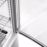 4-Sided Glass Display Fridge - 235L - 515mm - Double glazing - square - with 4 shelves - 1 glass door front - White