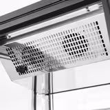 Panorama-koelvitrine - 248 liter - 650mm - 1 glazen deur - met 5 glazen plateaus - zwart