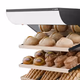 Commercial bread display rack - 900 mm - with 4 shelves
