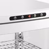 Panoramische koelvitrine - 235 liter - 1-deurs - dubbel glas - met 4 schappen - wit - 515mm