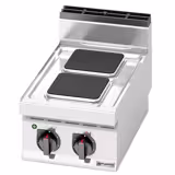 Bänkmodell Elspis (gjutjärnsplattor) - 700 - 2 plattor fyrkantiga - 5,20 kW - 400x714x460 mm