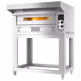 Forno para pizza a gás - 6x33 cm - incluindo capô e cabine de fermentação