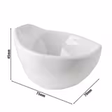 (12 pz) Coppetta per salse - FRIENDLY - PET - 50ml - 75x70x45mm - Bianco
