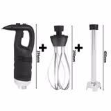Stabmixer inkl. Mixstab 400mm & Rührbesen - 850 Watt - Geschwindigkeit stufenlos regelbar