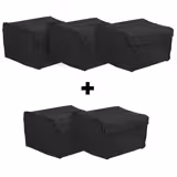 (5 pcs) Pizza Bag / Insulated Bag - each 8 pizza boxes 400x400mm - Black