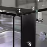Banco pizza refrigerato ECO - 1400x700mm - con 3 porte - piano in granito - con vetrina ingredienti refrigerata superiore LED - 6x GN 1/4