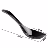 (6 pcs) Serving Spoon PREMIUM - Ø 65mm - Length: 265mm - Melamine - Black