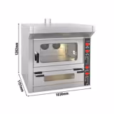 Kombi Fırın - Dijital - Konveksiyonel Fırın - 4x EN 600x400 & Pizza Fırını - 7x Ø 25 cm