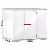 Mrazicí box - 2825x4575 mm - výška 2190 mm - 22,39 m³