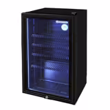GASTRO-COOL | Commercial Back Bar Cooler – 88L – Single Glass Door – Black