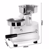 Handmatige hamburgermachine - Ø 150 mm - Zilver