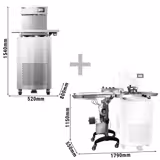 Tempéreuse à chocolat / Chocotemper - 12 kg - 2,5 kW - avec robinet de vidange - incl. surface de rangement avec zone de glaçage