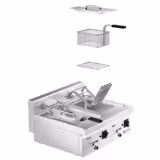 Friteuse électrique double – 10+10 litres – 18 kW