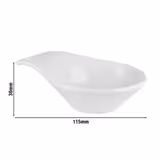 (12 uds) Cuenco para salsas - FRIENDLY - PET - 60ml - 115x75mm - Blanco