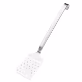 (4 pieces) Pan / roast spatula turner – Perforated stainless steel - 39 cm