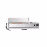Vetrina Refrigerata Porta Ingredienti / Vetrina Gastronorm ECO - 1600x335mm - 7x GN 1/4