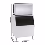 Máquina de Gelo em Cubos com Depósito - Cubo - 403kg/24h