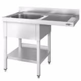 Évier pour lave-vaisselle - 1200x700mm - avec 1 bac à gauche