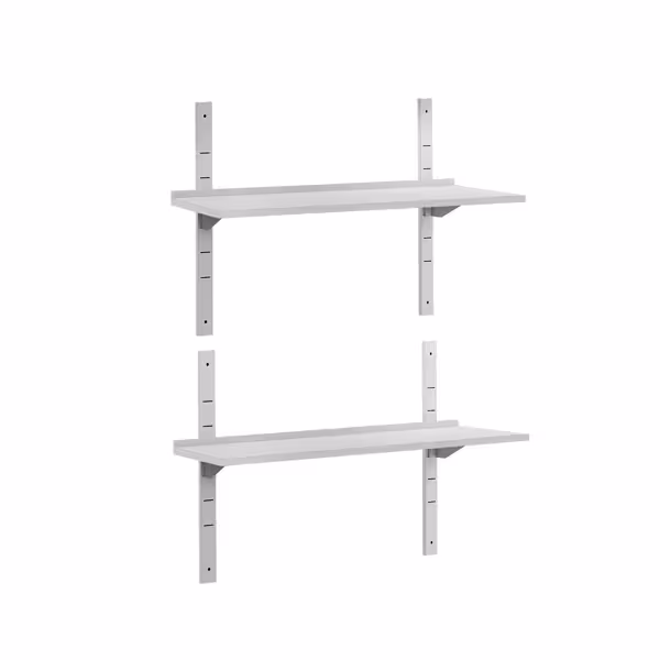 Dubbele RVS wandplank ECO - 1400x300mm