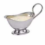 (6 pieces) Professional Gravy & Sauce Boat Set – 18/8 Stainless Steel - 250 ml each - Silver