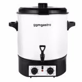 Wasser- & Glühweinkocher - 27 Liter - 1,8 kW - Weiß - mit Ablasshahn & Timer