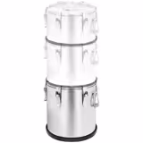Contenitore termico per alimenti in acciaio inox - 3,5 L - altezza 570mm - con base in gomma