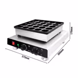 Plancha para gofres - Individual - Manual - 850 vatios - Forma: Poffertjes - para 25 piezas
