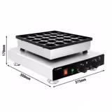 Επαγγελματική Βαφλιέρα - Μονή - Αναλογική - 850 W - Μορφή: Poffertjes - για 25 τεμ. - αντικολλητική επίστρωση Teflon