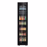 Vitrine réfrigérée à boissons - 463 litres - design sans cadre - avec 1 porte vitrée