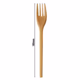 (60 szt.) Widelec wielorazowy - 180mm - BPA free, do zmywarki, wielorazowe - Brązowy