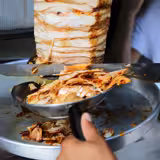 Döner küreği - 270x255mm - paslanmaz çelik - ile plastik sap