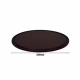 (12 szt.) Talerz do pizzy - Polietylen - Ø 300mm - Brązowy