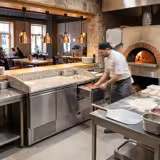 Pizzakühltisch ECO - 1400x700mm - mit 2 Türen & 2 Schubladen