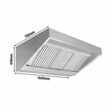 Wandhaube - 1600mm - mit Filter & Lampe