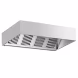 Commercial Wall-Mounted Extractor Hood - 2200mm - with Baffle Filters & Lighting
