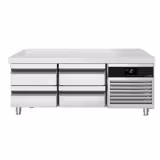 Mesa refrigerada baja PREMIUM - +2 a +8°C - 1400mm - 135L - 4 cajones - 4x GN 1/1