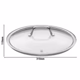 WMF | Fusiontec Mineral – Couvercle en verre – Ø 280 mm