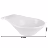 (24 komada) Posuda - MINI - Melamin - 60 ml - 115x75 mm - Bijela