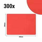 (300 pcs) Vienna Damask Placemats - 30x45cm - Fire Red