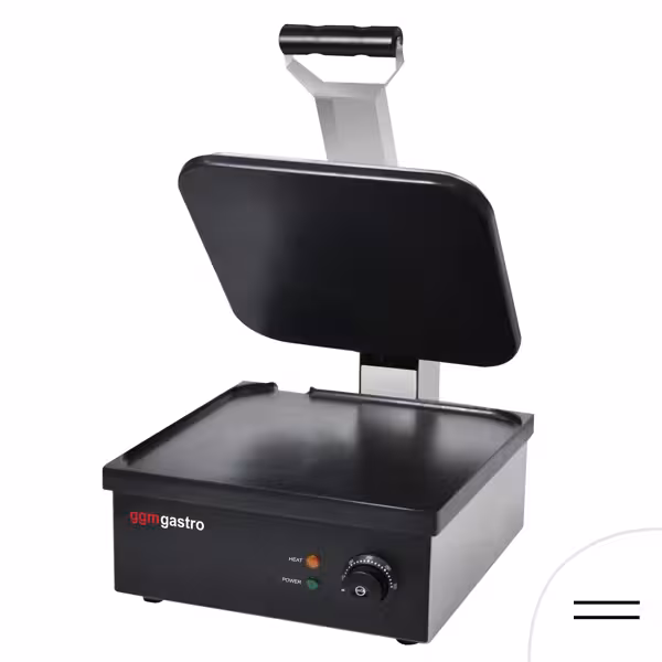 Kontak ızgara | hamburger ızgarası - 2,2 kW - düz üst ve alt - ızgara yüzeyi: 350x330mm