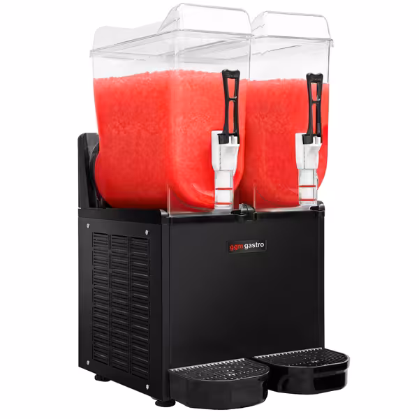 Slush-Maschine - 2x 12 Liter - 984 Watt - Schwarz